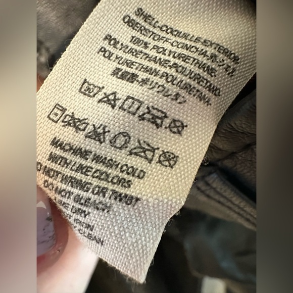 FREE PEOPLE 4 Black Vegan Faux Leather Pleather Skinny Pant Ankle Zip Moto Boho - Picture 10 of 10